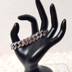 Cuban Curb Diamond Simulant Link Bracelet